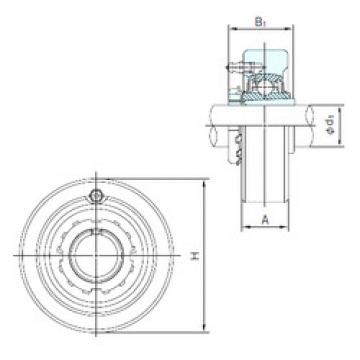 Bearing housed units UKC207+H2307 NACHI