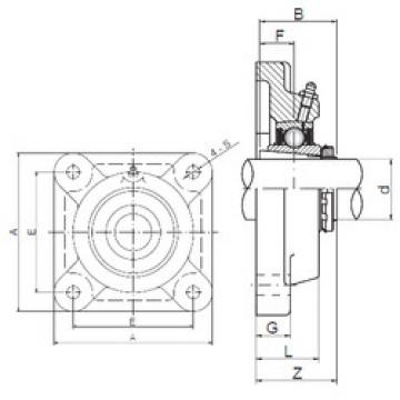 Bearing housed units UKF205 CX