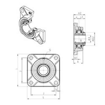 Bearing housed units UKF210H SNR