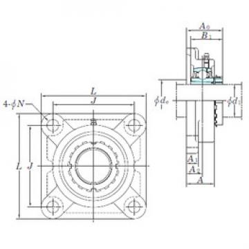 Bearing housed units UKF211 KOYO