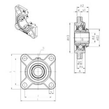 Bearing housed units UKFS307H SNR