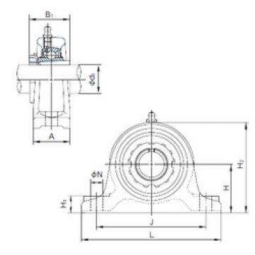 Bearing housed units UKIP213+H2313 NACHI