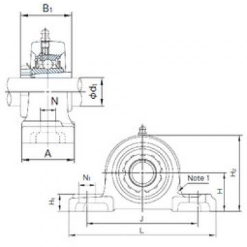 Bearing housed units UKP209+H2309 NACHI