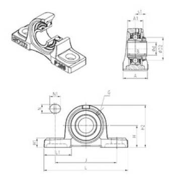 Bearing housed units UKP208H SNR