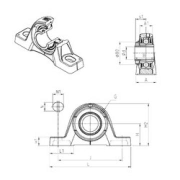 Bearing housed units UKPE205H SNR