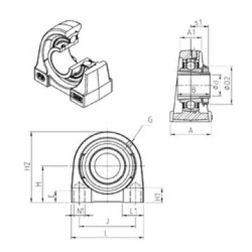 Bearing housed units UKPG208H SNR