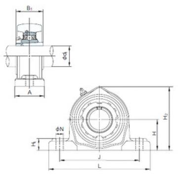 Bearing housed units UKPK210+H2310 NACHI