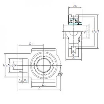 Bearing housed units UKT206 KOYO