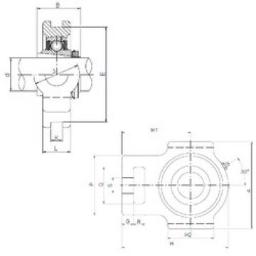 Bearing housed units UKT205 CX