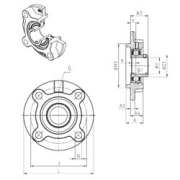 Bearing housed units USFC205 SNR