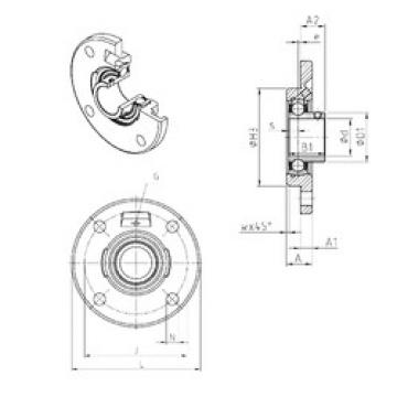 Bearing housed units USFCE208 SNR