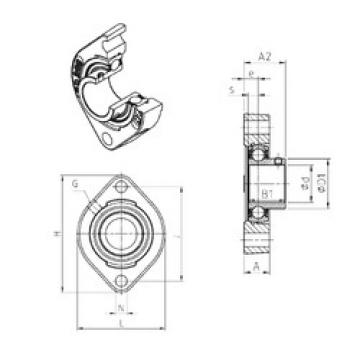 Bearing housed units USFD201 SNR