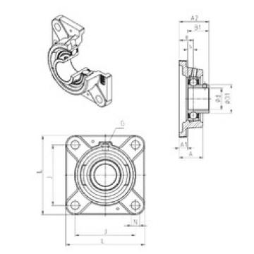 Bearing housed units USFE203 SNR