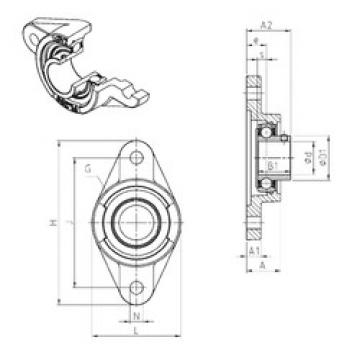 Bearing housed units USFL201 SNR