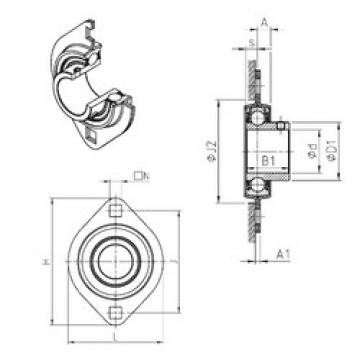 Bearing housed units USPFL207 SNR