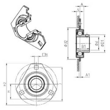 Bearing housed units USPFT206 SNR