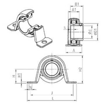 Bearing housed units USPP207 SNR