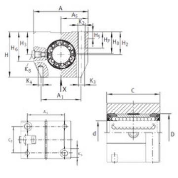 linear bearing shaft KGN 40 C-PP-AS INA