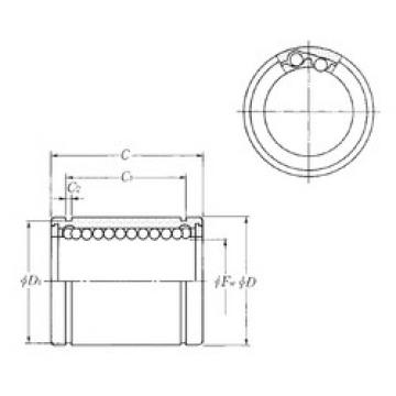 linear bearing shaft KLM05LL NTN