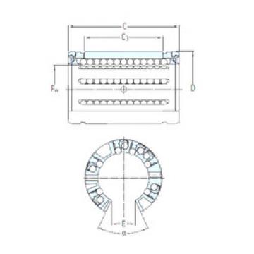 linear bearing shaft LBCT 60 A-2LS SKF