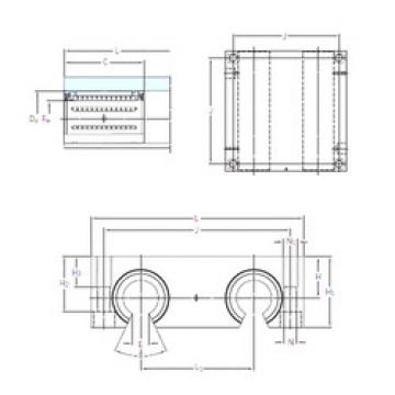 linear bearing shaft LQCF 30-2LS SKF