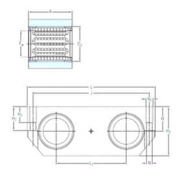 linear bearing shaft LTDR 40-2LS SKF