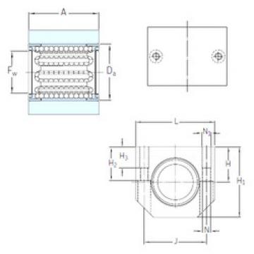 linear bearing shaft LUHR 16-2LS SKF