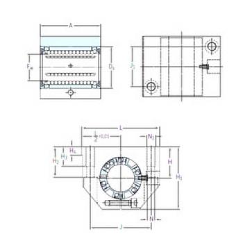 linear bearing shaft LUNE 12-2LS SKF