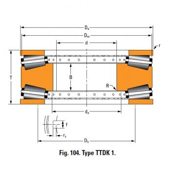 THRUST ROLLER BEARING TYPES TTDWK AND TTDFLK H21033B4 Thrust Race Double