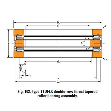 THRUST ROLLER BEARING TYPES TTDWK AND TTDFLK T12100 Thrust Race Single