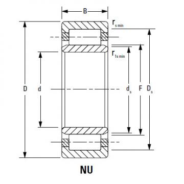 CYLINDRICAL BEARINGS ONE-ROW METRIC ISO SERIES NU1028MA