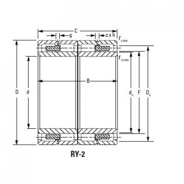 Four-Row Cylindrical Roller Bearings 300RX1846 RX-1