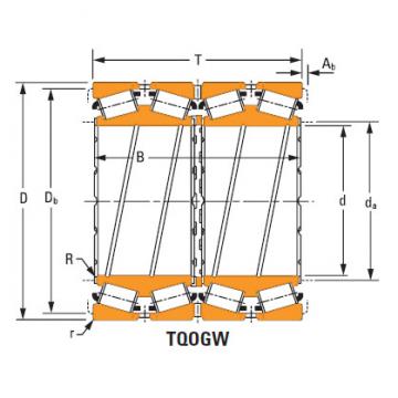 four-row tapered roller Bearings ee631305d nP583119