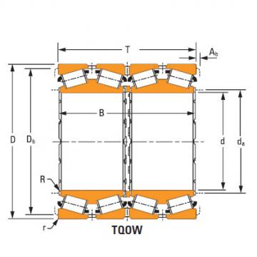 four-row tapered roller Bearings 48290dw 48220