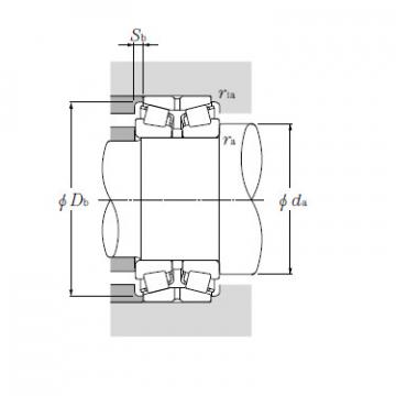 Double Row Tapered Roller Bearings NTN 323028