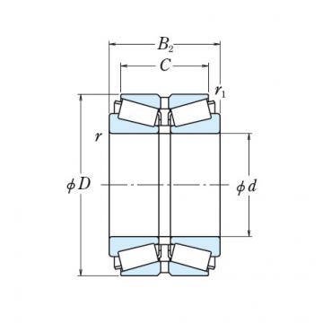 DOUBLE ROW TAPERED ROLLER BEARINGS NSK 100KBE1401+L