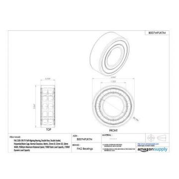 FAG NTN JAPAN BEARING FAG 2205-2RS-TV Self-Aligning Bearing, Double Row, Double Sealed,