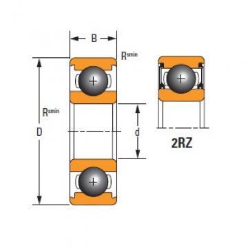 Timken DEEP GROOVE BALL BEARINGS 61906-2RZ    