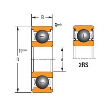 Timken DEEP GROOVE BALL BEARINGS 61803-2RS-C3    