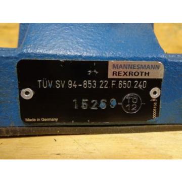 Mannesmann Rexroth DB 30-2-52/240B Q38 15269 Hydraulic Valve