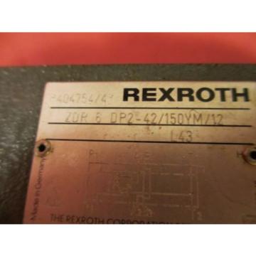 Rexroth ZDR 6 DP2-42/150YM/12 Pressure Relief Valve, ZDR6DP242150YM/12