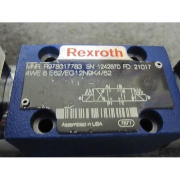 NEW REXROTH DIRECTIONAL VALVE # 4WE6E62/EG12N9K4/62