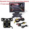 7&#034; inch AV TFT Screen + 4LED Car Track Dynamic Trajectory Rearview CCD Camera