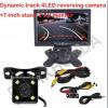 7inch TFT AV Monitor + 4 LED Car Dynamic Track Rear View Reverse CCD Camera