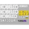 KOBELCO sk130ur Escavatore ADESIVI DECAL