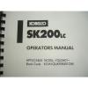 Kobelco SK200LC SK200 Excavator SHOP MANUAL PARTS OPERATORS Catalog Service OEM #8 small image