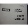 Kobelco K904 904 K905 Isuzu Engine Excavator SHOP MANUAL PARTS Catalog Service #11 small image