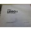 Kobelco LK550 Wheel Loader Parts Manual #1 small image