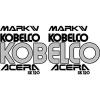 Kobelco SK120 Excavator Decal Set with Acera &amp; Mark IV Decals
