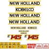 New Holland Kobelco E145 Digger Decal Kit #1 small image
